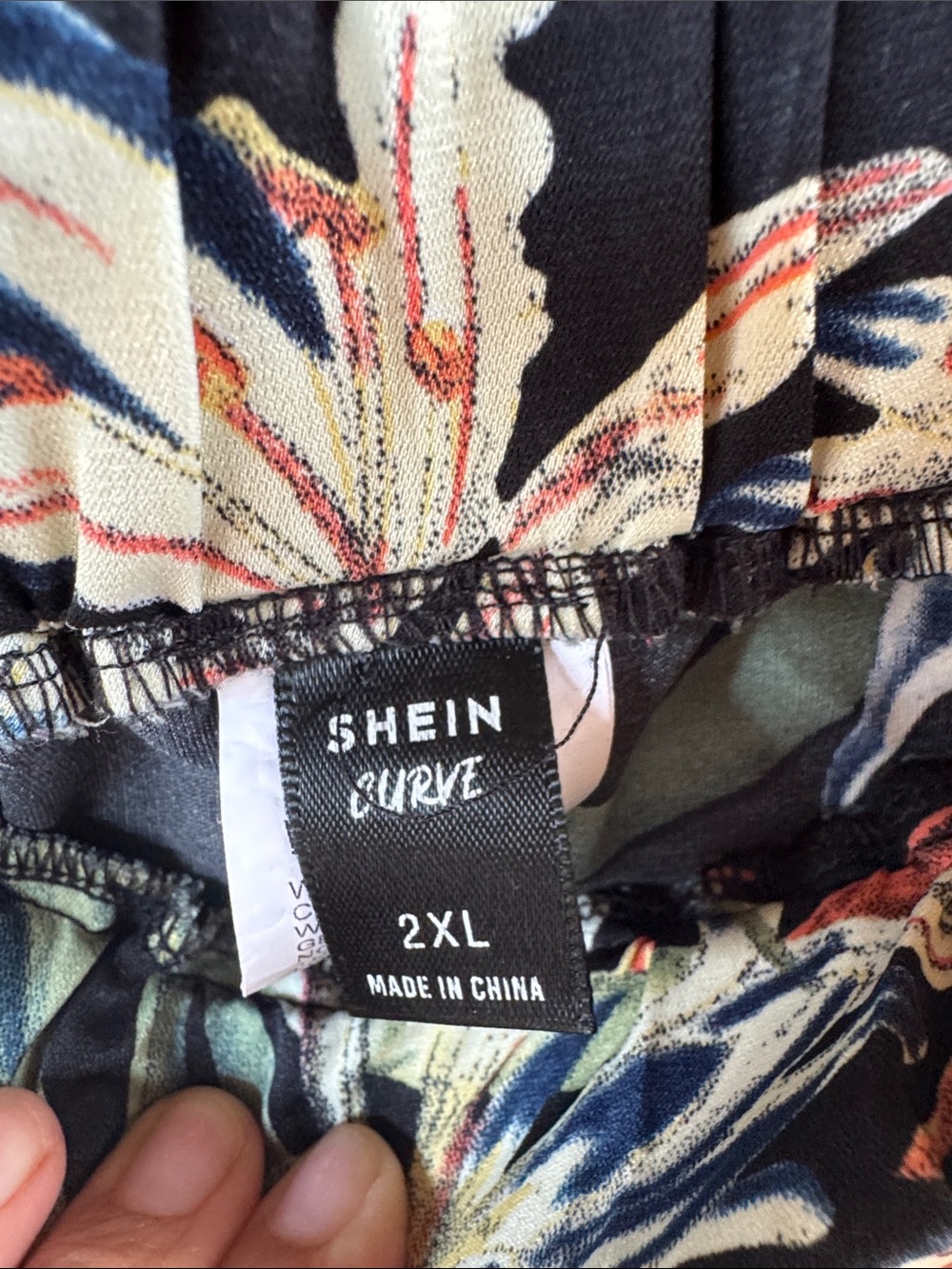 Women’s Floral Maxi Skirt and Top in Black with Tropical Print - Picture 2 of 11